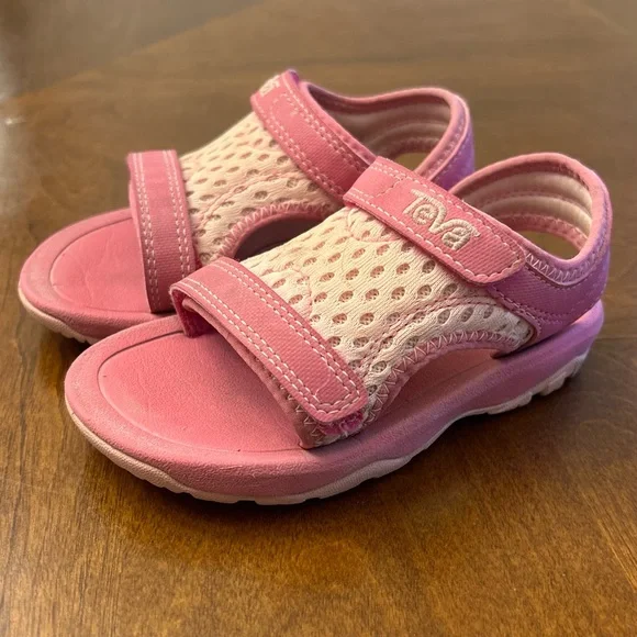 Teva Toddler Pink Mesh Sandals - Picture 2 of 5